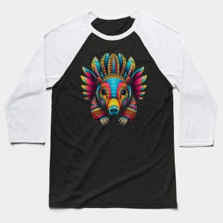 Armadillo Smiling Baseball T-Shirt